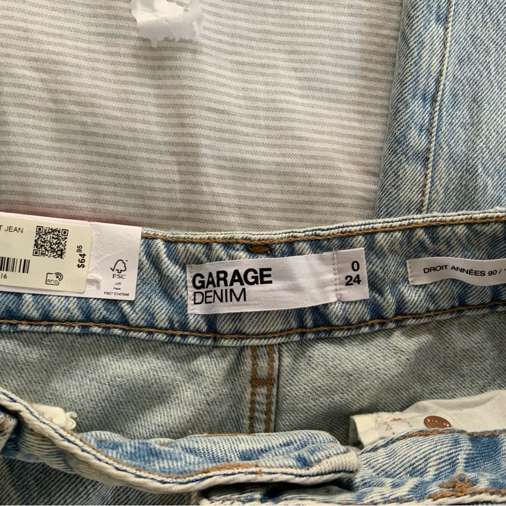 Garage Light Blue Straight Leg Jeans - Picture 2 of 2